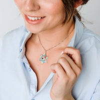 Colorful Enamel Star Of David