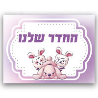 שלט לחדר עם מיתוג אישי