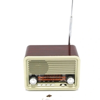 רדיו בעיצוב וינטג' משולב רמקול Bluetooth - זהב