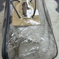 -                                                                                                                                                  דגם סט מצעים חורפי עם שמיכת חורף 8 קילו- לבן קרם