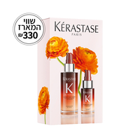 מארז נוטריטיב קרסטס בעיצוב פרחוני – סרום לילה לשיער יבש 90 מ״ל + 30 מ״ל Nutritive Night Serum Duo