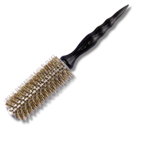 מברשת פן מקצועית איכותית בעלת ידית עץ לעיצוב מושלם