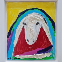 Sheep's Head, 2001 - menashe kadishman