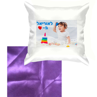 הדפסה על כרית נוי בצורת ריבוע סאטן
