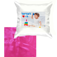 הדפסה על כרית נוי בצורת ריבוע סאטן