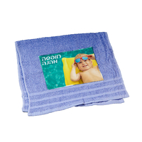 הדפסה על מגבת פנים צבעונית