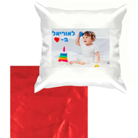 הדפסה על כרית נוי בצורת ריבוע סאטן