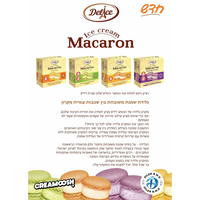 מארז גלידות מקרון - מנגו ופסיפלורה
