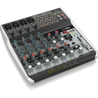 מיקסר 12 כניסות עם כרטיס קול Q1202USB