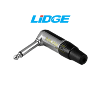 מחבר 90 מעלות איכותי PL 6.3MM מונו לכבל LIDGE YM178