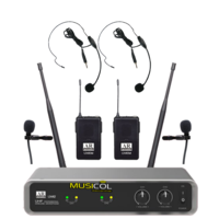 זוג מיקרופונים אלחוטיים משדר חגורה AR-ACOUSTIC UX42M