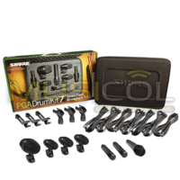 סט מיקרופונים לתופים במזוודה SHURE PGADRUMKIT7