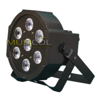 פנס שטיפה תומס 7 לדים RGBW-A-UV 12W 