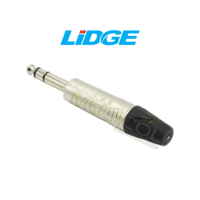 מחבר איכותי PL 6.3MM סטריאו לכבל LIDGE YM202D