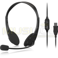 אוזניות סטריאו USB עם מיקרופון BEHRINGER HS20