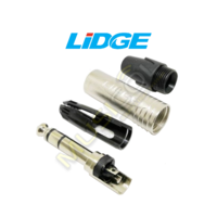 מחבר איכותי PL 6.3MM סטריאו לכבל LIDGE YM202D