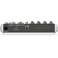 מיקסר 12 כניסות עם כרטיס קול Q1202USB