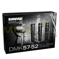 סט 4 מיקרופונים לתופים במזוודה SHURE DMK57-52
