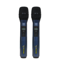 מיקרופון אלחוטי ידני כפול 128 תדרים SX250 תוצרת AR ACOUSTIC