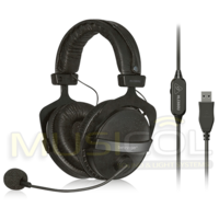 אוזניות USB רב תכלתיות עם מיקרופון BEHRINGER HLC-660U