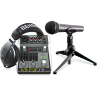 חבילת הקלטה לאולפן BEHRINGER PODCASTUDIO-2 USB