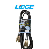 כבל סטריאו כפול RCA - RCA באורך 3 מ' LIDGE YM-398B-3M