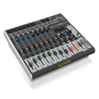 מיקסר 14 כניסות כרטיס קול ואפקט לשירה XENYX X1222USB