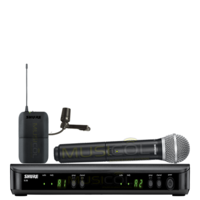 זוג מיקרופונים אלחוטיים ידני + נק מייק SHURE BLX1288E/CVL