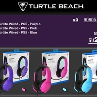 באנדל 3 אוזניות PDP Airlite PS5 – סגול, ורוד, כחול