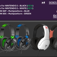 באנדל 4 אוזניות גיימינג Turtle Beach – דגם RECON ו־Airlite™ ל־Nintendo Switch™ 2