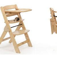 כסא אוכל עץ מתקפל