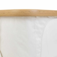 עריסה נצמדת NOA לבן שלד דמוי עץ