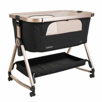 עריסה נצמדת למיטה NOA שחור שלד שמפניה