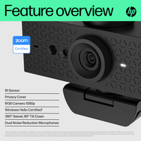 מצלמת רשת HP 620 FHD Webcam (windows hello compatible)