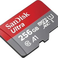 כרטיס זיכרון SanDisk 256GB microSD SDHC UHS