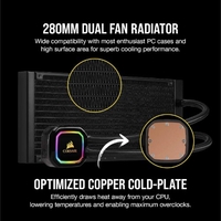קירור נוזלי CORSAIR PRO XT RGB iCUE H115i