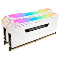זכרון קיט לנייח CORSAIR 2X8 16GB DDR4 3200MHz RGB PRO White