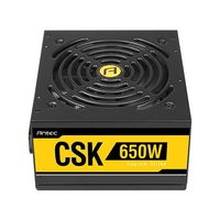 ספק כוח לנייח Antec CSK 650W 80Plus Bronze 12CM Silent flat cable