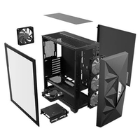 מארז ANTEC DF800 FLUX Mid Tower ATX RGB Tempered Glass side