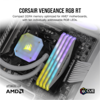 זכרון לנייח Corsair Vengeance RGB RT 16GB 2X8 3200Mhz C16 XMP/AMD