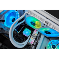 קירור נוזלי לבן Corsair iCUE H100i ELITE Cappelix WHITE 240mm RGB