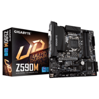 לוח למעבד דור 11 Gigabyte Z590M Micro-Atx lga1200 PCIE4.0X16