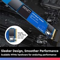 דיסק פנימי WD BLUE SN570 500GB NVME BLUE GEN3