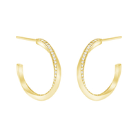 Michal Hoop Diamond Earrings