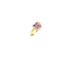 Linoy Amethyst Ring with Diamonds