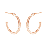 Michal Hoop Diamond Earrings