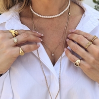 Classic Pearl Necklace | שרשרת עם פנינה