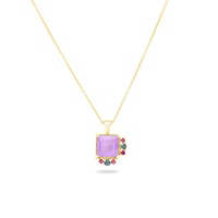 Linoy Amethyst Necklace with Rubi & Topaz Blue London