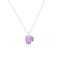 Linoy Amethyst Necklace with Rubi & Topaz Blue London