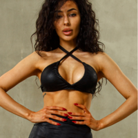 Top EASY black leather